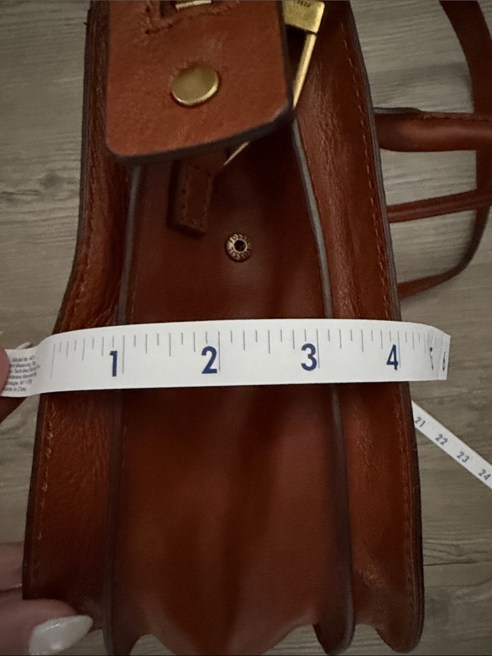 Fossil Ryder Satchel Brown Leather Crossbody - Picture 10 of 10